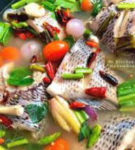 ต้มโคล้งปลานิล(หม้อไฟ)